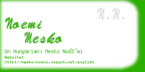 noemi mesko business card